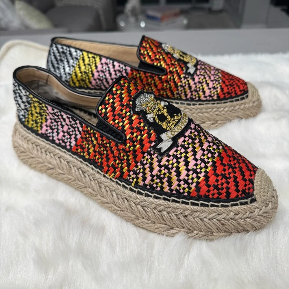 Christian Louboutin Woven Espadrilles. - Picture 5 of 17
